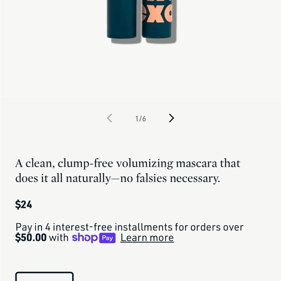 NWT EXA makeup bag vegan 🌱 with 2 black mascaras credo clean beauty - Picture 4 of 4